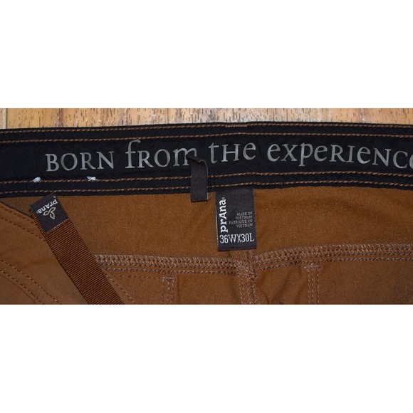 Prana Men's 36x28.5 Stretch Zion Straight Leg Cargo Pants Brown - Picture 4 of 5